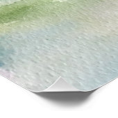 Poster Aquarelle, Vietnam, paysage de la province de Ninh (Coin)