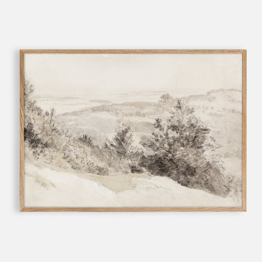 Poster Aquarelle vintage Boxhill