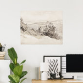 Poster Aquarelle vintage Boxhill (Bureau à domicile)