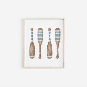 Poster aquarelle vintage empreinte
