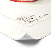 Poster Aquarelle vintage fraise (Coin)