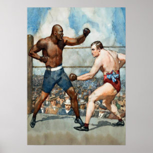 Poster Aquarelle vintage Johnson Burns