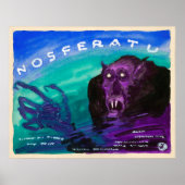 Poster Aquarelle vintage Nosferatu (Devant)