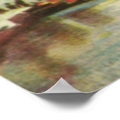 Poster Aquarelle vintage Pont du Rialto (Coin)