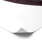 Poster Aquarelle Vintage Red Classic Motorcycle (Coin)