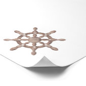 Poster aquarelle vintage Roue de mouton imprimé (Coin)