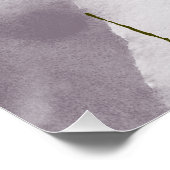 Poster Aquarelle violet et rose Abstrait (Coin)