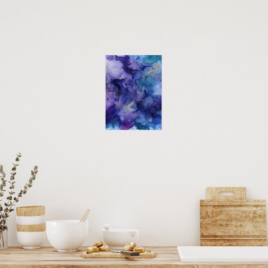 Poster Aquarelle violette (Cuisine)