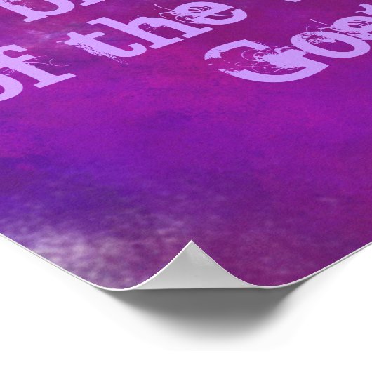 Poster Aquarelle violette avec devis (Coin)