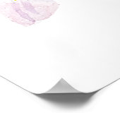 Poster aquarelle violette de clematis (Coin)