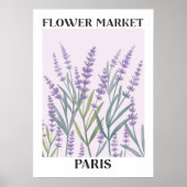 Poster Aquarelle violette Lavande Fleur Aquarelle Florale (Devant)