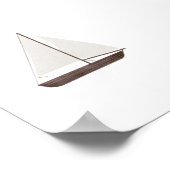 Poster Aquarelle voilier vintage (Coin)