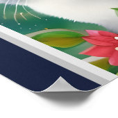 Poster Aquarelle Whimsical Cosmic Kitty (Coin)