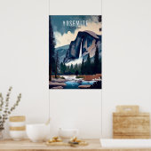 Poster Aquarelle Yosemite (Cuisine)