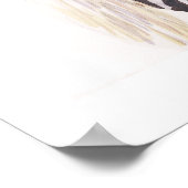 Poster Aquarelle Zebra Wildlife (Coin)