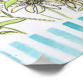 Poster Aquarelles de Marguerites (Coin)