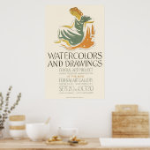 Poster Aquarelles et dessins (Cuisine)