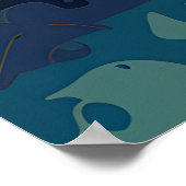 Poster Aquarelles Illustration de la tête de cheval (Coin)