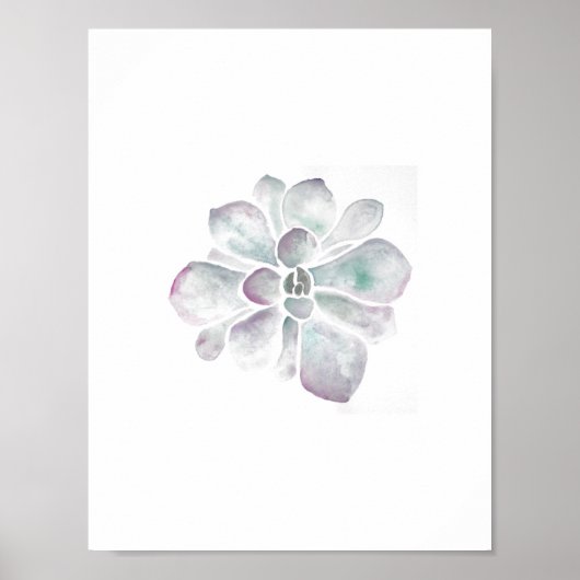 Poster Aquarelles vivantes : violet et sable (Devant)