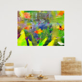 Poster Aquarium Aquarium Aquarium Abstrait de Poisson d'O (Cuisine)