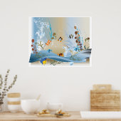 Poster Aquarium Colassal Canvas Print (Cuisine)