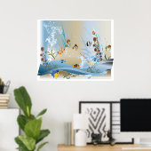 Poster Aquarium Colassal Canvas Print (Bureau à domicile)