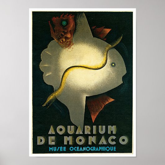 Poster Aquarium de Monaco (Devant)