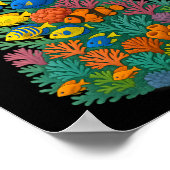 Poster Aquarium Saltwater Arbre de Noël (Coin)