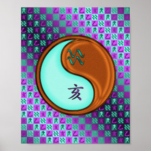 Poster Aquarius & Boar