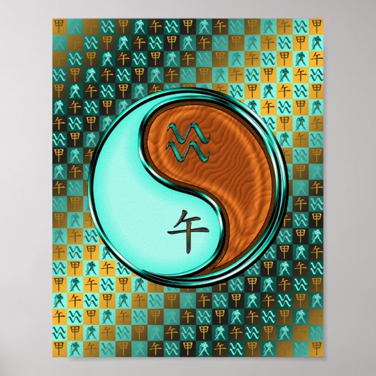 Poster Aquarius & Bois Horse (Devant)