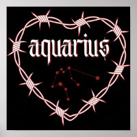 Aquarius Constellation Art céleste gothique foncé