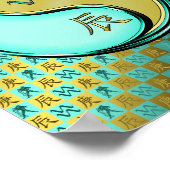 Poster Aquarius & Dragon Métal (Coin)