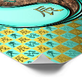 Poster Aquarius & Earth Dragon (Coin)