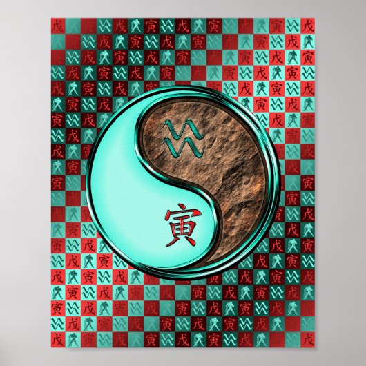 Poster Aquarius & Earth Tiger (Devant)