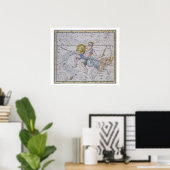 Poster Aquarius et Capricorn, de "A Celestial Atlas", (Bureau à domicile)