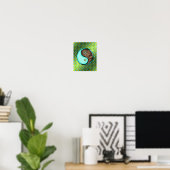 Poster Aquarius et singe de la Terre (Bureau à domicile)