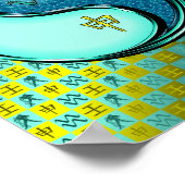 Poster Aquarius et singe de l'eau (Coin)