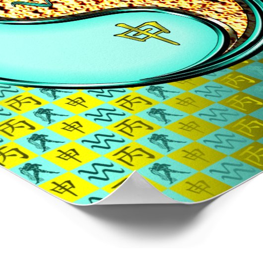 Poster Aquarius et singe du feu (Coin)