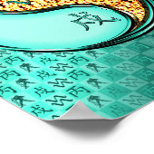 Poster Aquarius & Fire Dog (Coin)