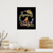 Poster Aquarius Girls Reine noire (Cuisine)