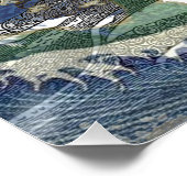 Poster Aquarius Mermaid Bleu gothique (Coin)