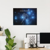 Poster Aquarius transparent (Bureau à domicile)