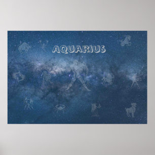 Poster Aquarius transparent