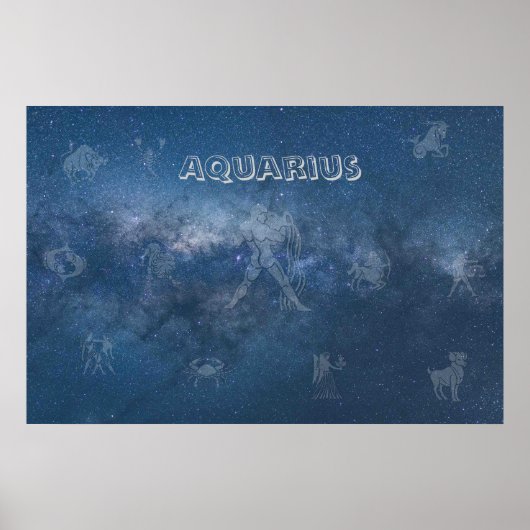Poster Aquarius transparent (Devant)