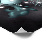 Poster Aquarius Uranus Zodiac cosmique (Coin)