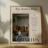 Poster Aquarius | Zodiac Astrologie Photo Journal