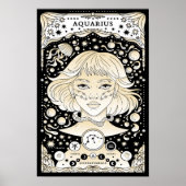 Poster Aquarius Zodiac - Innovant et unique (Devant)