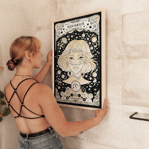 Poster Aquarius Zodiac - Innovant et unique