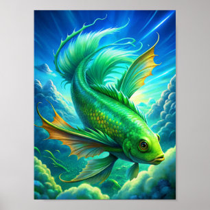 Poster "Aquatiques aériennes"