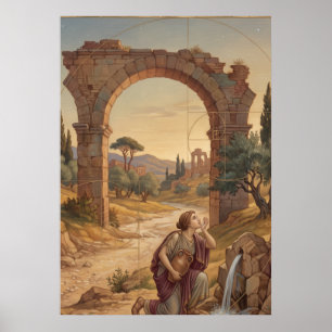 Poster Aqueduc du Pèlerin Agenouillé